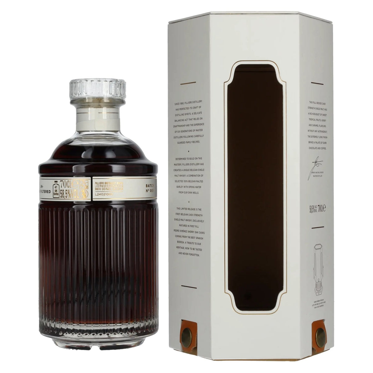 Filliers Sherry Cask Belgian Single Malt Whisky Cask Strength Limited Release 58,5% Vol. 0,7l in Geschenkbox