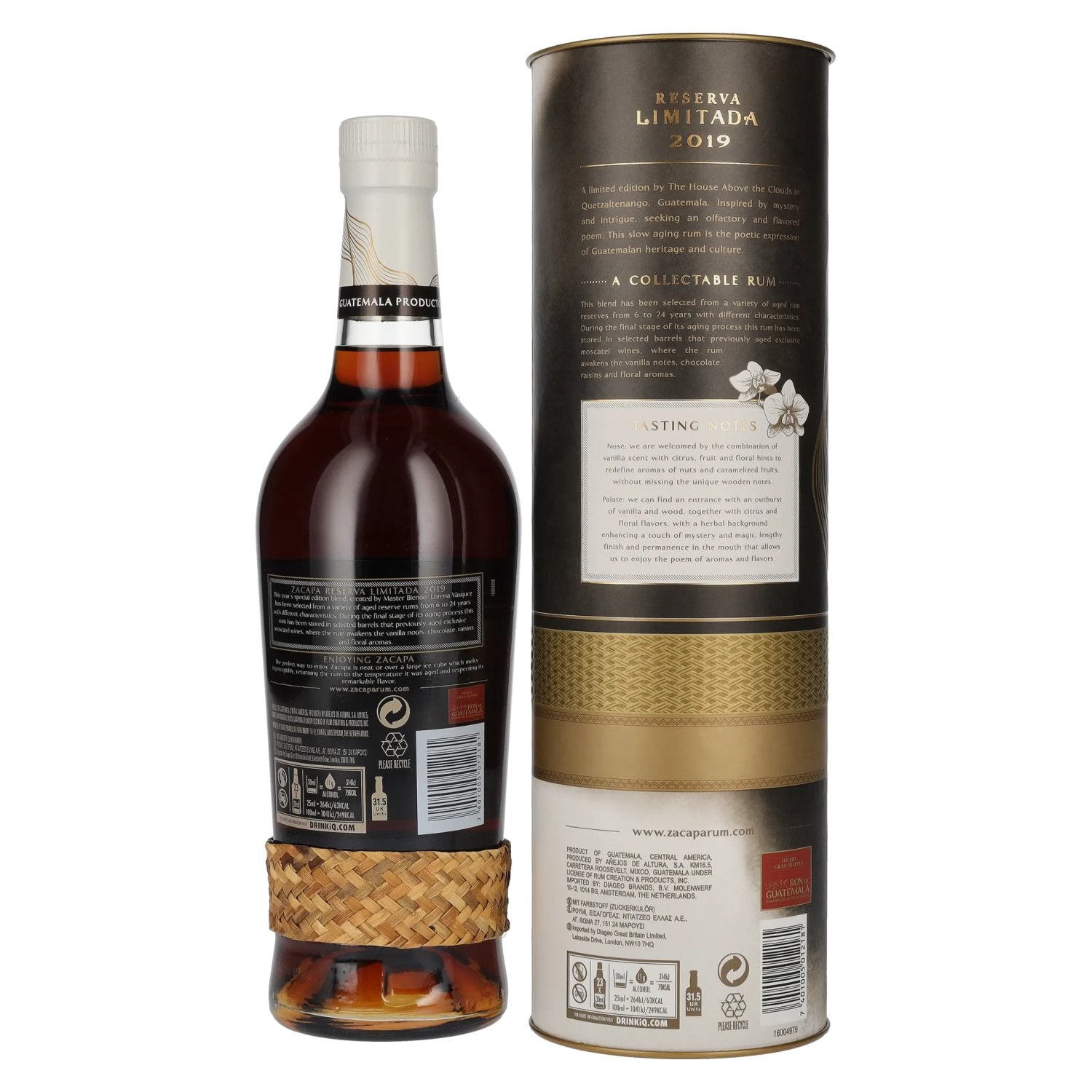 Ron Centenario RESERVA LIMITADA Solera Gran Reserva 2019 45% Vol. 0,7l in geschenkverpakking