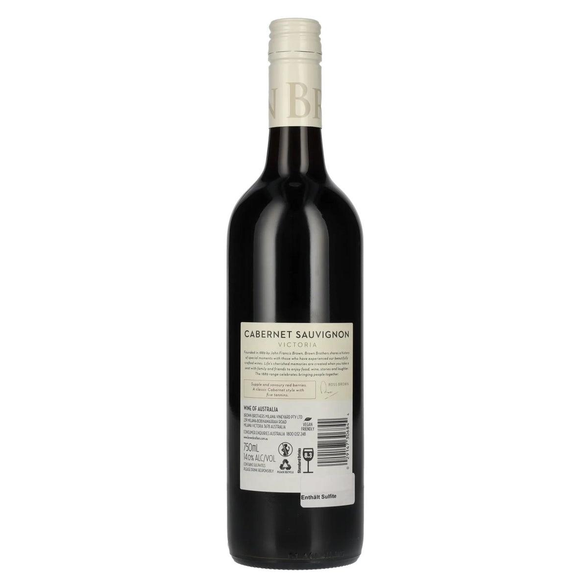Brown Brothers Cabernet Sauvignon Victoria Vintage 2018 14% Vol. 0,75l