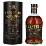 Aberfeldy 18 ans d'âge, fûts de vin rouge CÔTE RÔTIE, 43 % vol., 0,7 l, dans un coffret cadeau