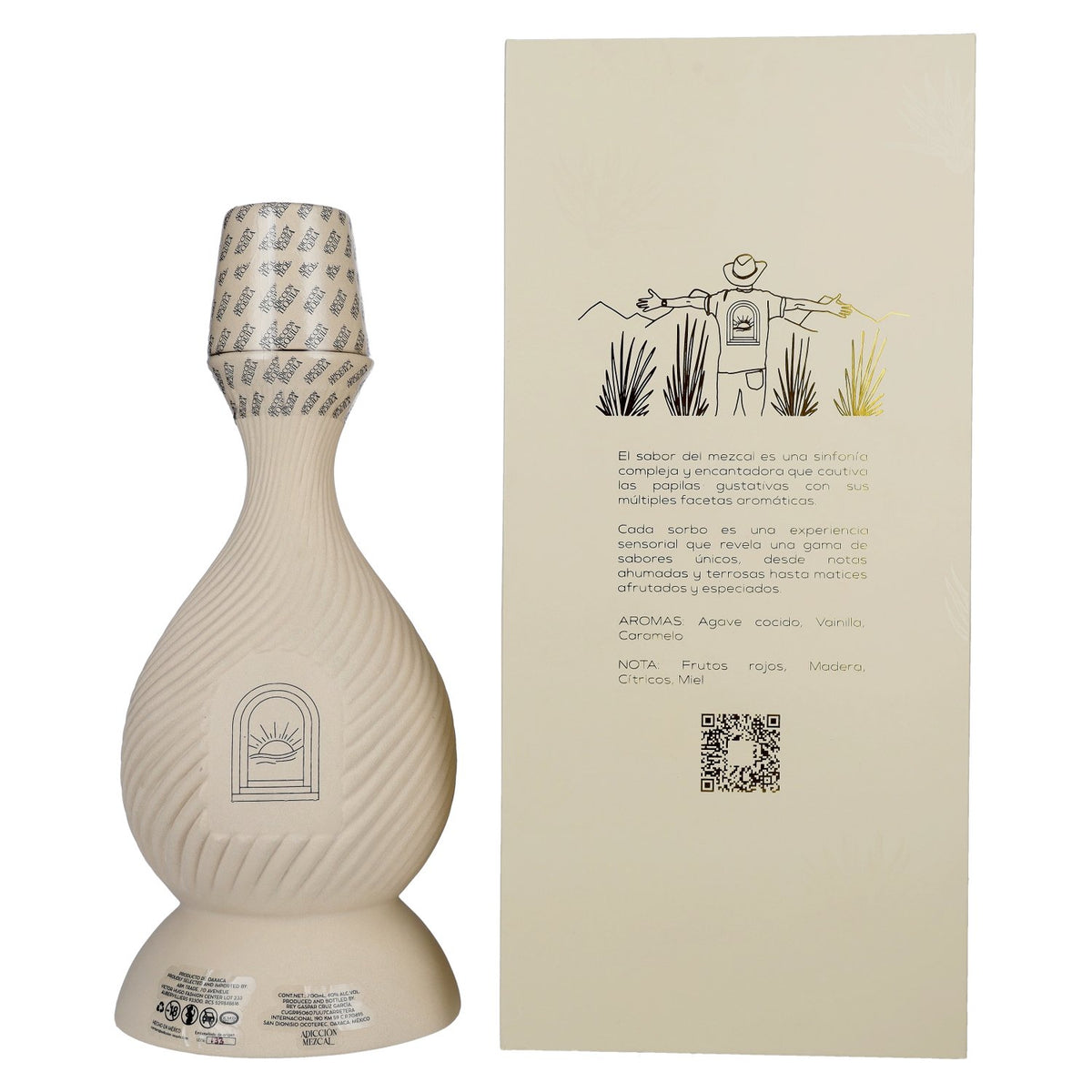 ADICCIŌN Tequila Mezcal Artisanale Jeune 40 % vol. 0,7 l dans un coffret cadeau