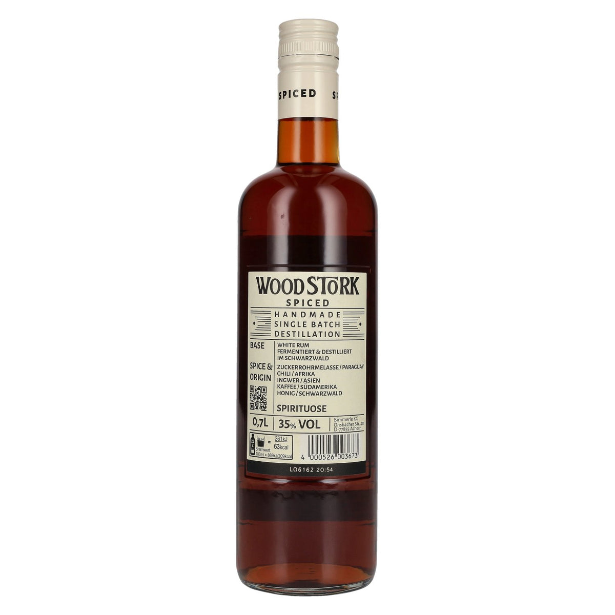 Wood Stork Spiced Black Forest Spirit, boisson alcoolisée à 35 % vol., 0,7 l