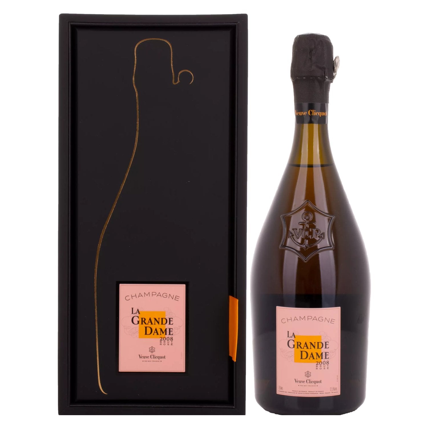 Champagne Veuve Clicquot LA GRANDE DAME Brut ROSÉ 2018 12,5 % vol. 0,75 l dans un coffret cadeau