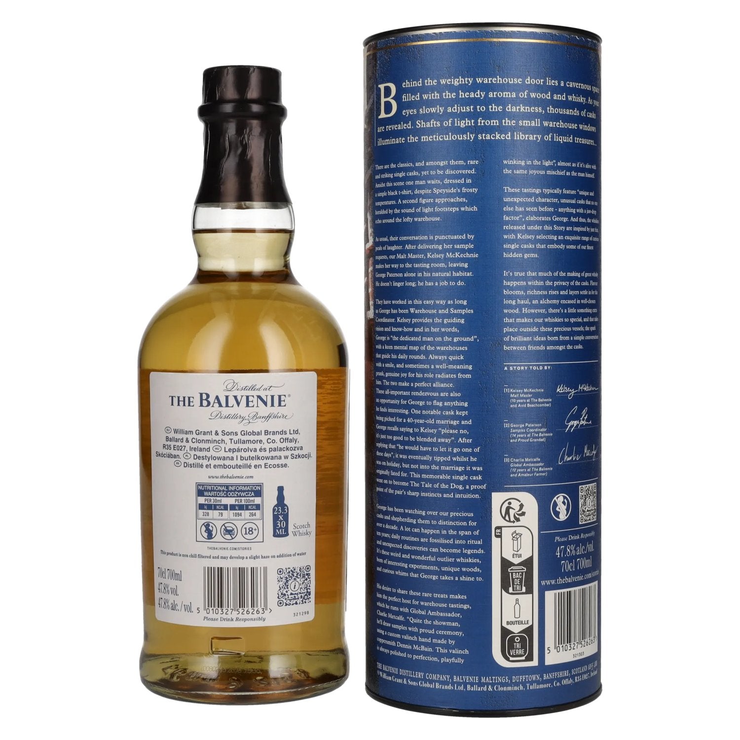 The Balvenie 14 Years Old A Collection of Curious Casks AMERICAN BOURBON BARREL 47,8% Vol. 0,7l in geschenkverpakking