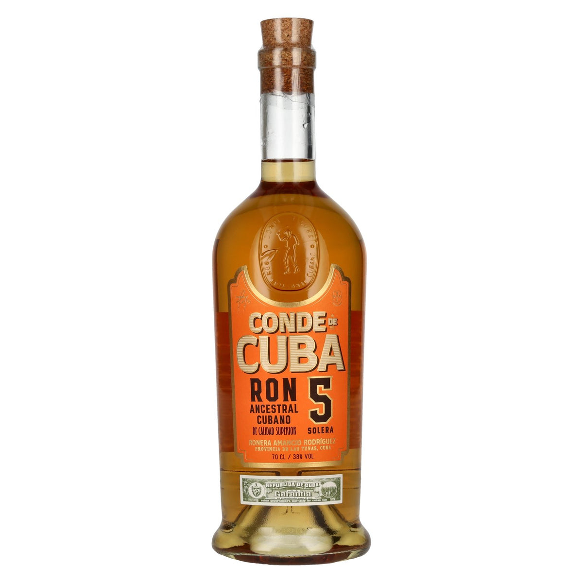 Conde de Cuba 5 Solera Ron Ancestral Cubano 38% vol. 0.7 l