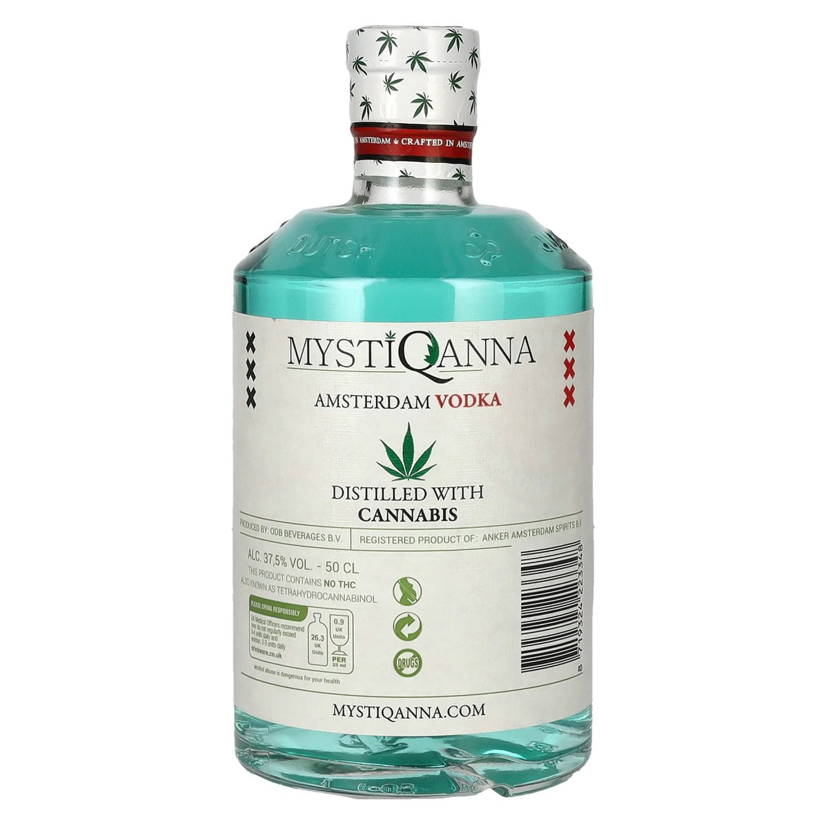 MystiQanna Amsterdam Vodka 37.5% vol. 0.5 l