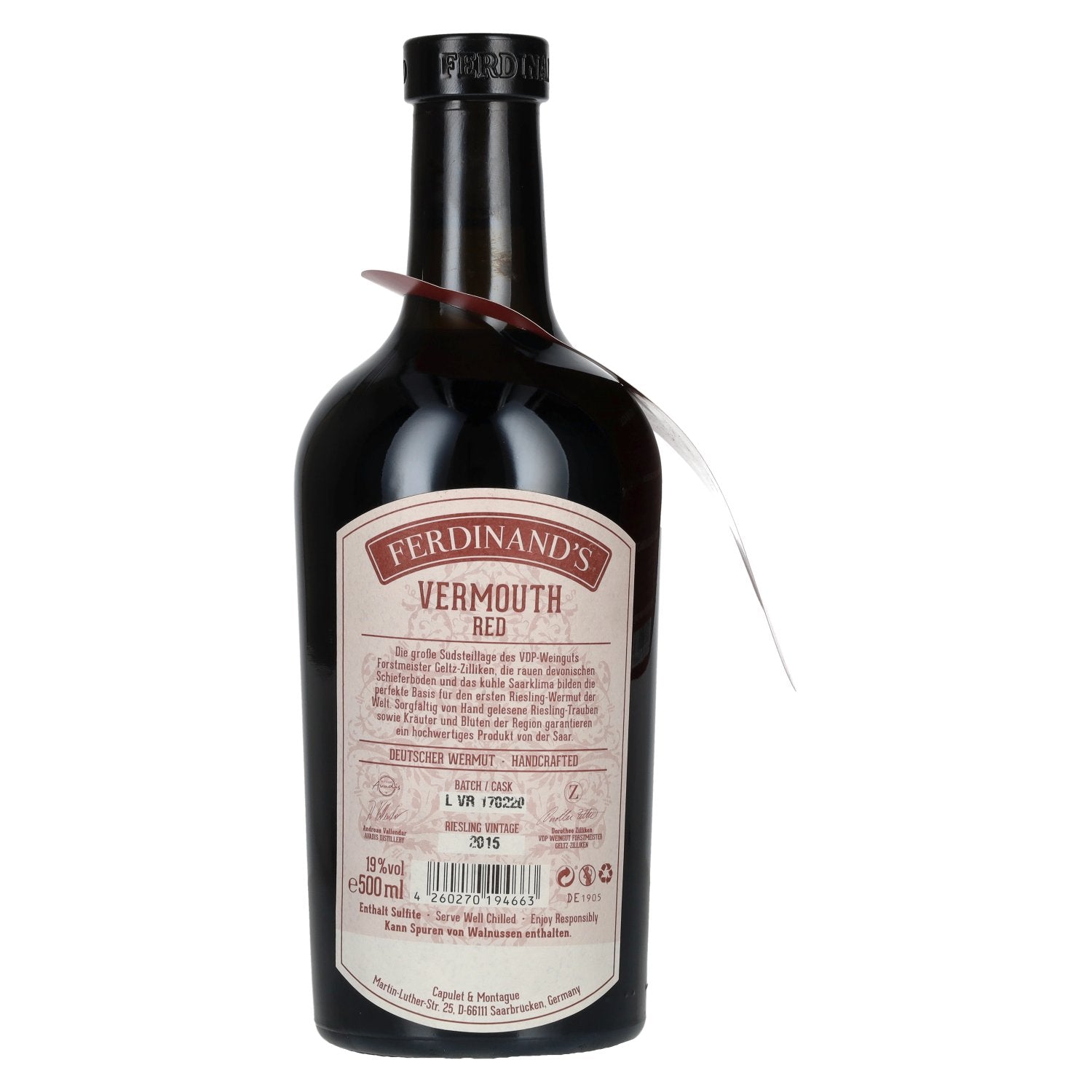 Ferdinand's Vermouth RED 19% vol. 0,5l
