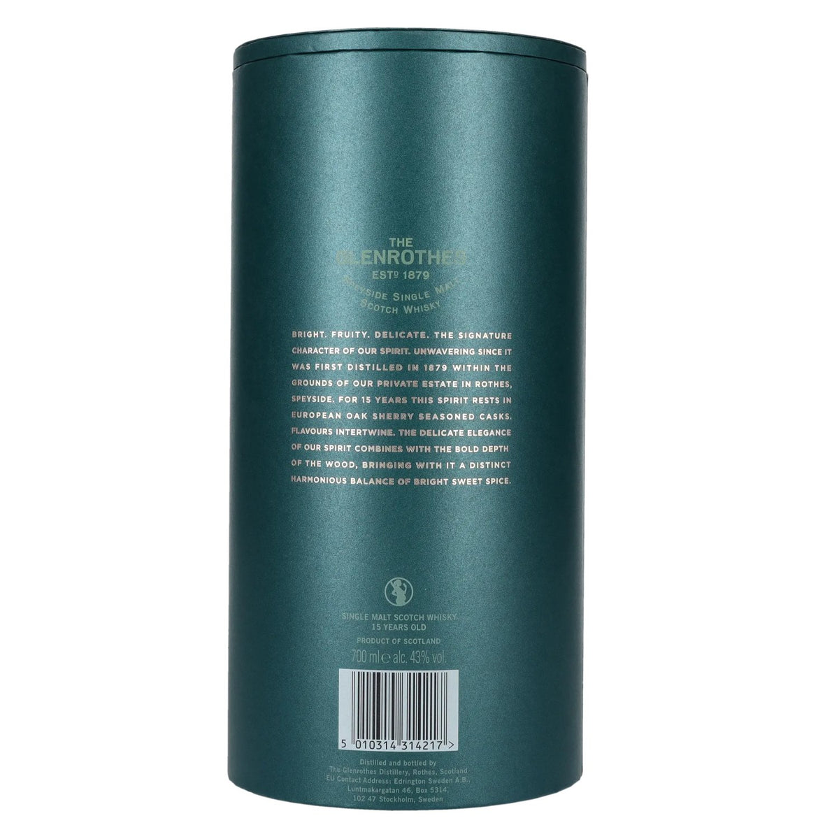 The Glenrothes The 15 Speyside Single Malt 43% vol. 0,7 l in geschenkverpakking