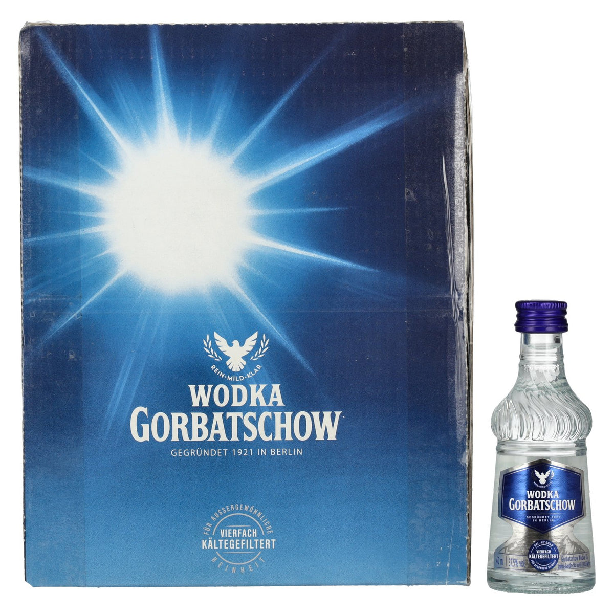 Gorbatschow Wodka 37.5% ABV 20 x 0.04 l