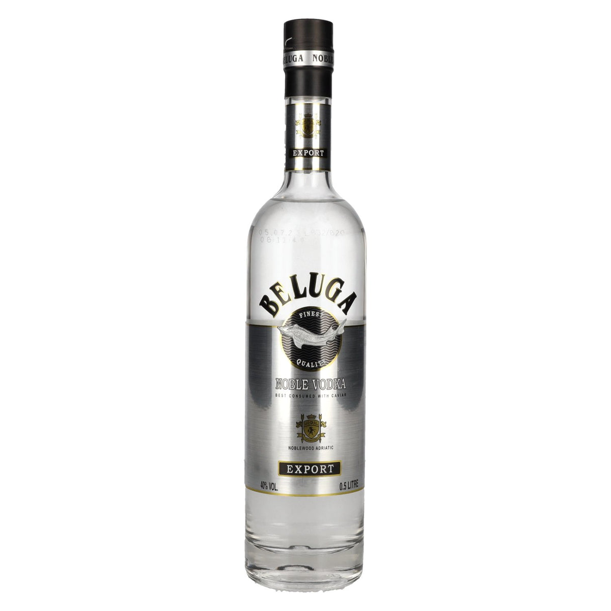 Beluga Noble Vodka EXPORT Montenegro 40% vol. 0,5 l