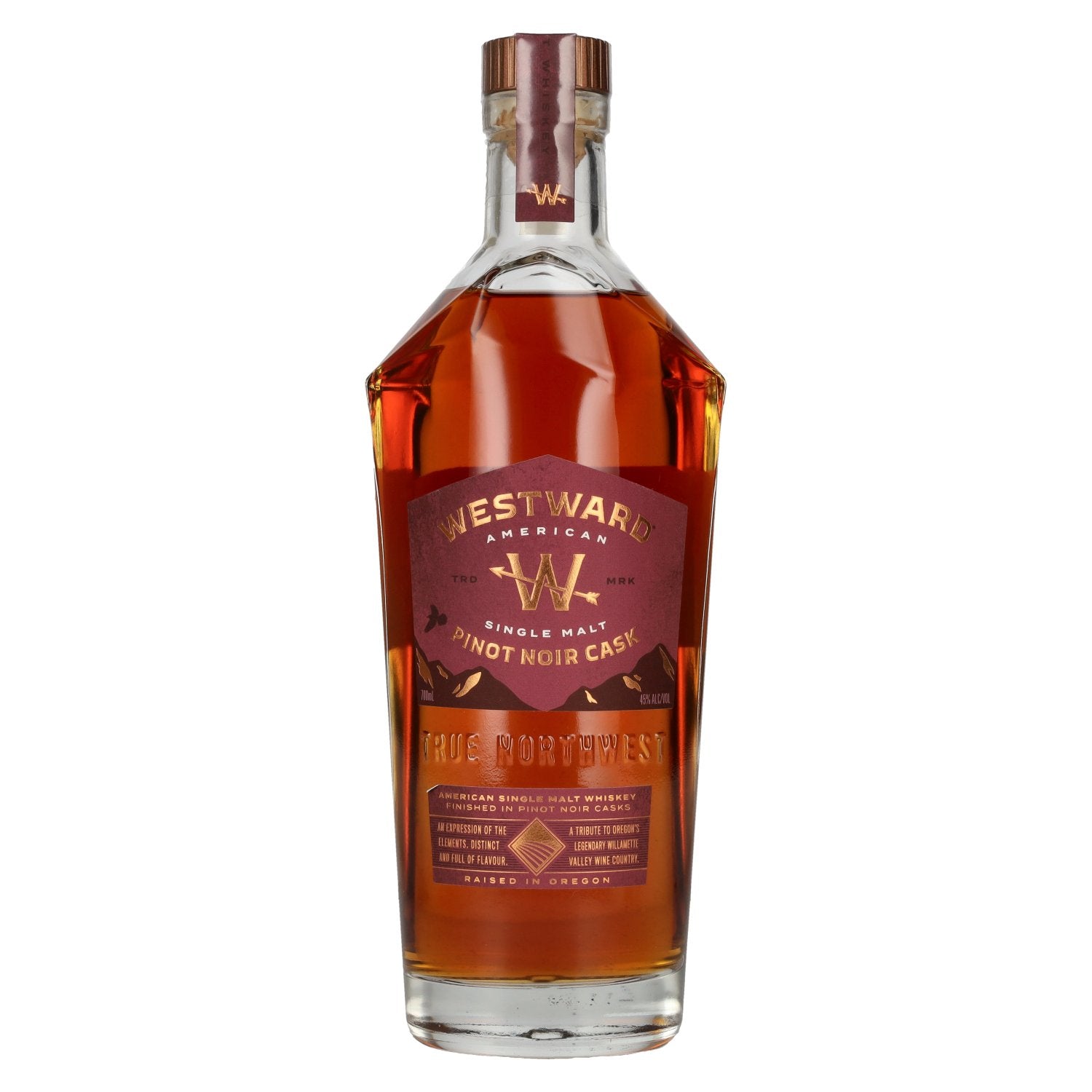 Westward Amerikaanse Single Malt Whiskey Pinot Noir Vat 45% Vol. 0,7l