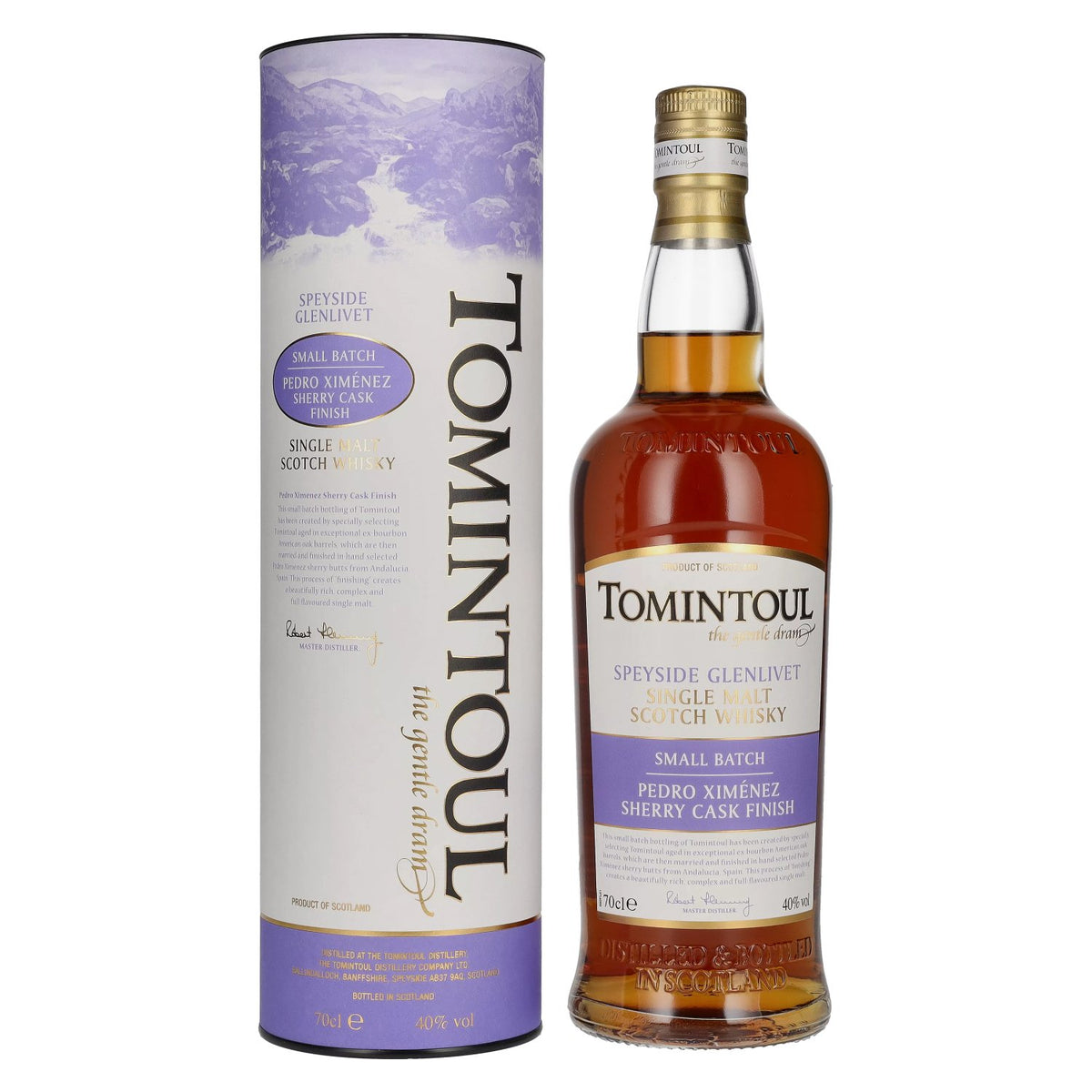 Tomintoul Small Batch Pedro Ximénez Sherry Cask Finish 40% ABV 0.7 l in a gift box