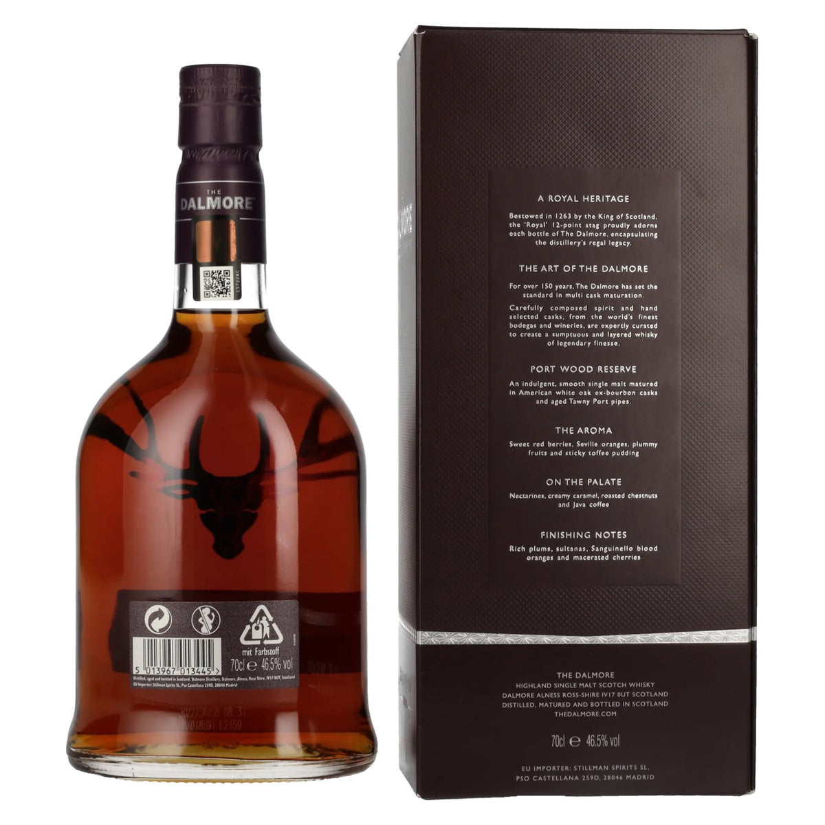 The Dalmore PORT WOOD RESERVE Highland Single Malt Scotch Whisky 46,5% vol. 0,7 l in geschenkverpakking