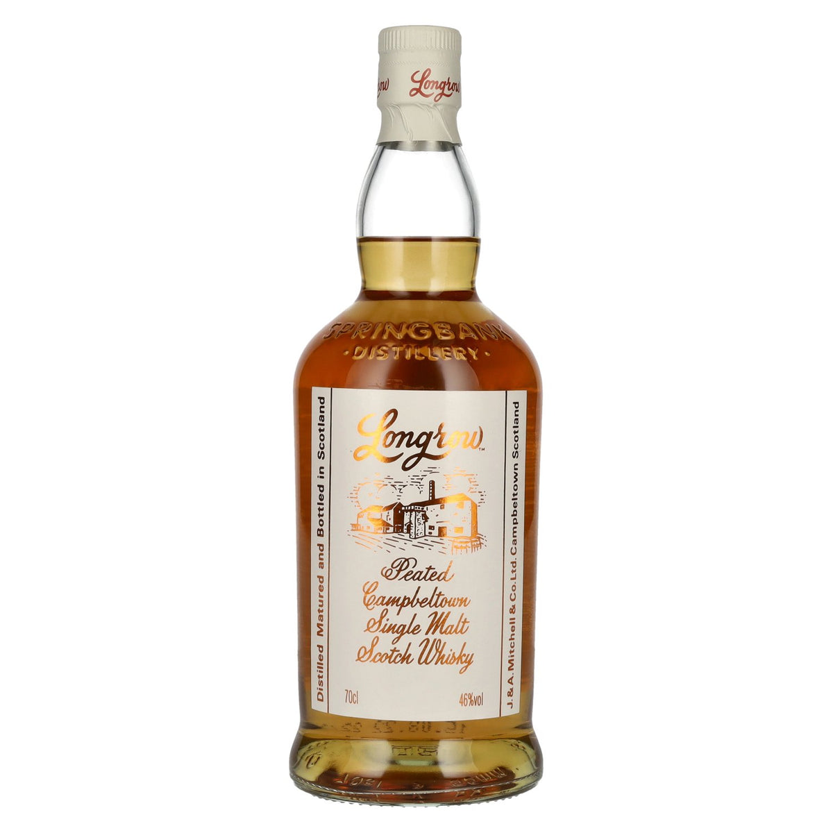 Springbank Longrow Peated Campbeltown, whisky single malt écossais, 46 % vol., 0,7 l