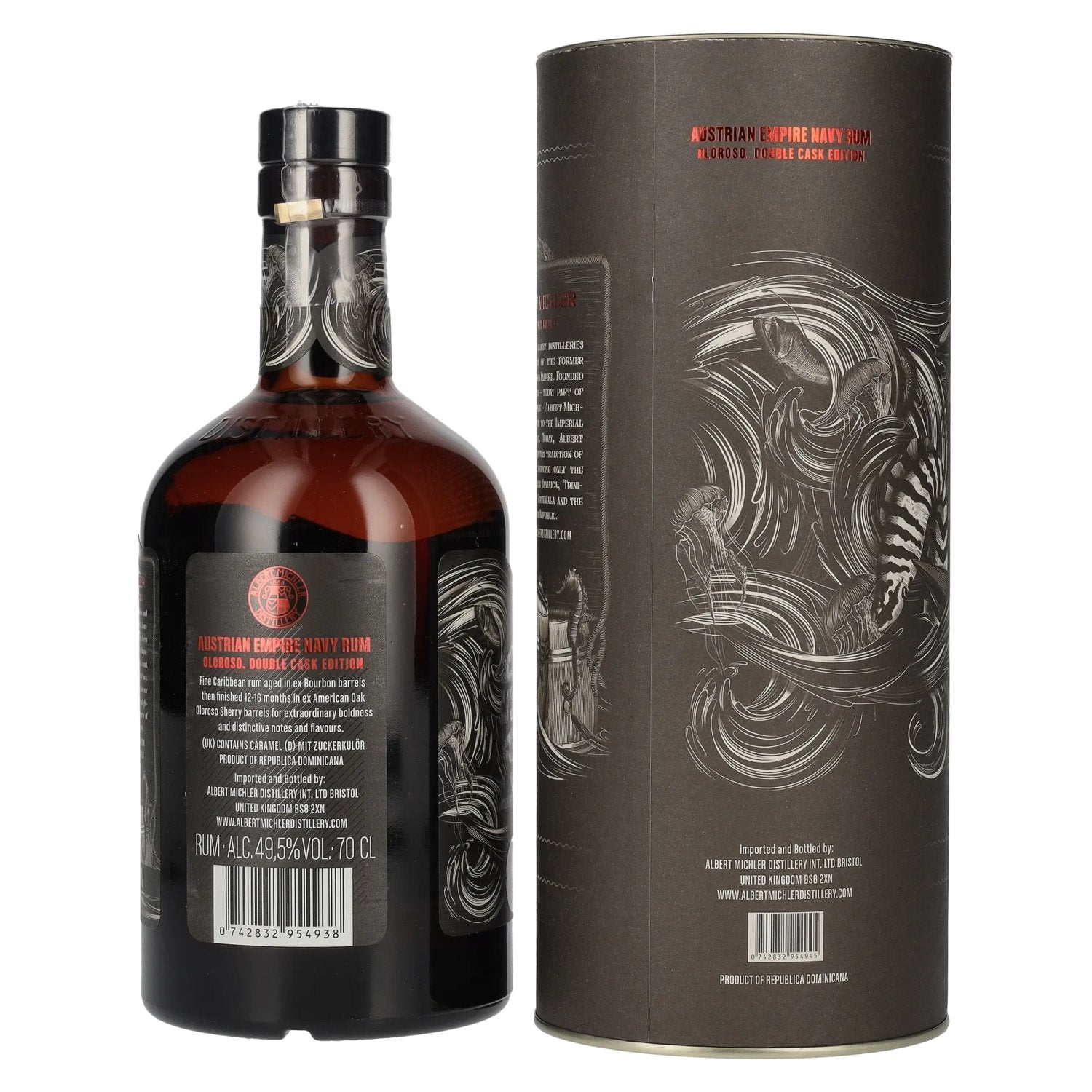 Austrian Empire Navy Rum OLOROSO CASK 49,5% Vol. 0,7l in Geschenkbox