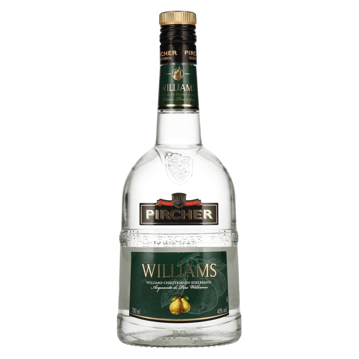 Pircher WILLIAMS South Tyrolean Williams and Christpears Brandy 40% vol. 0.7 l