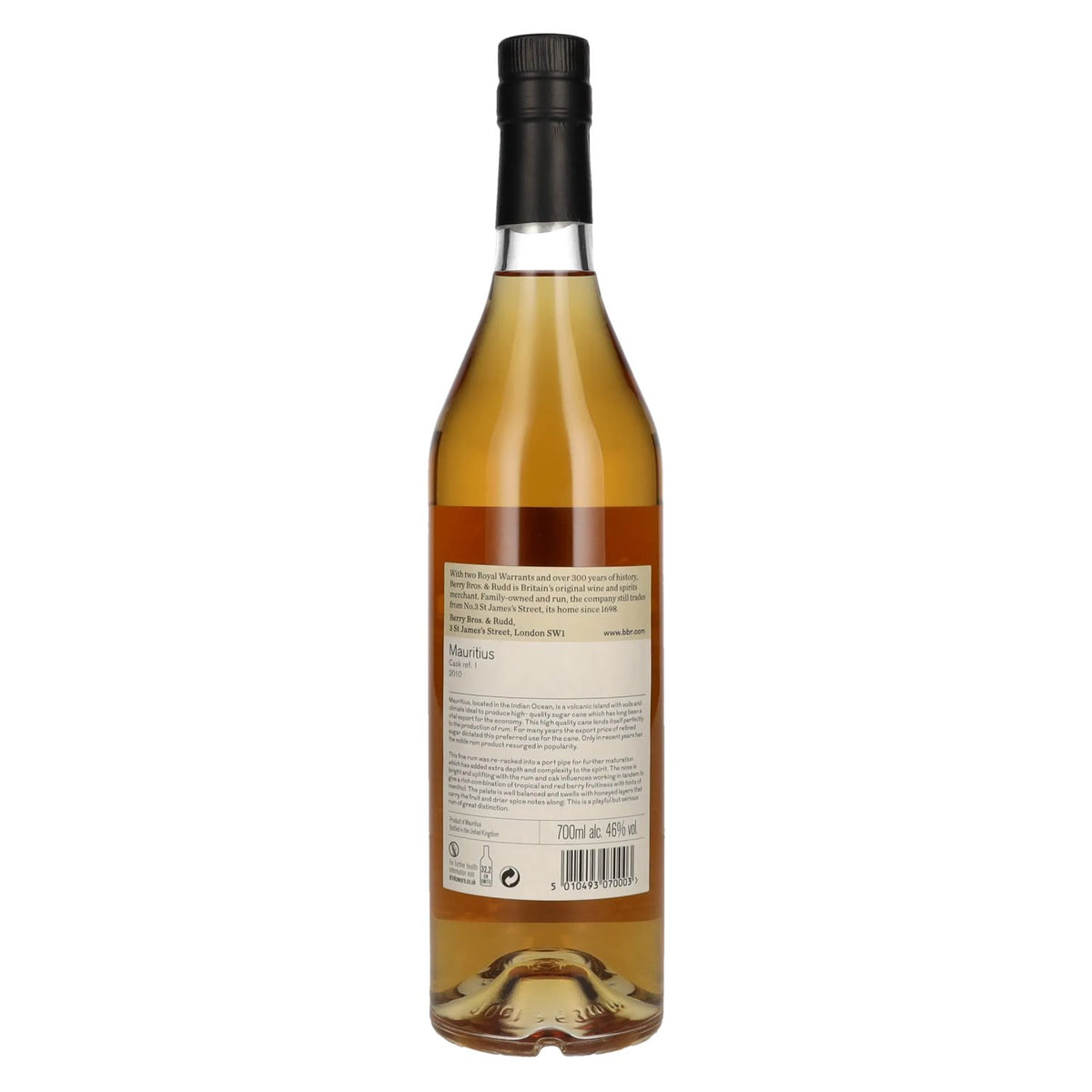 Berry Bros. &amp; Rudd MAURITIUS 9-Year-Old Rum 46% ABV 0.7l