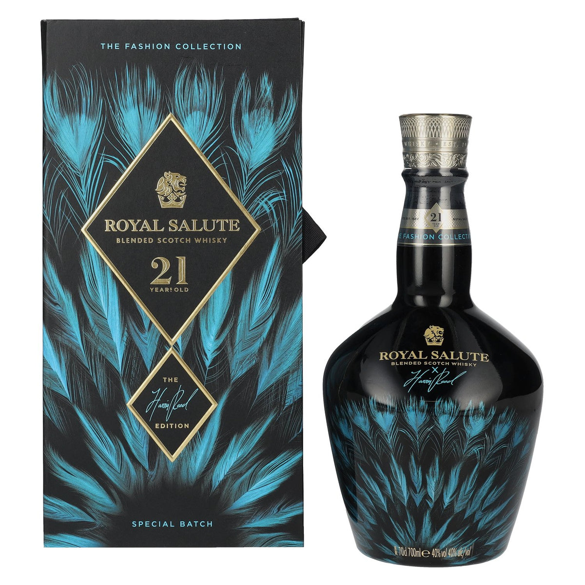Royal Salute 21 Years Old HARRIS REED BLUE EDITION Blended Scotch Whisky 40% Vol. 0,7l in Geschenkbox