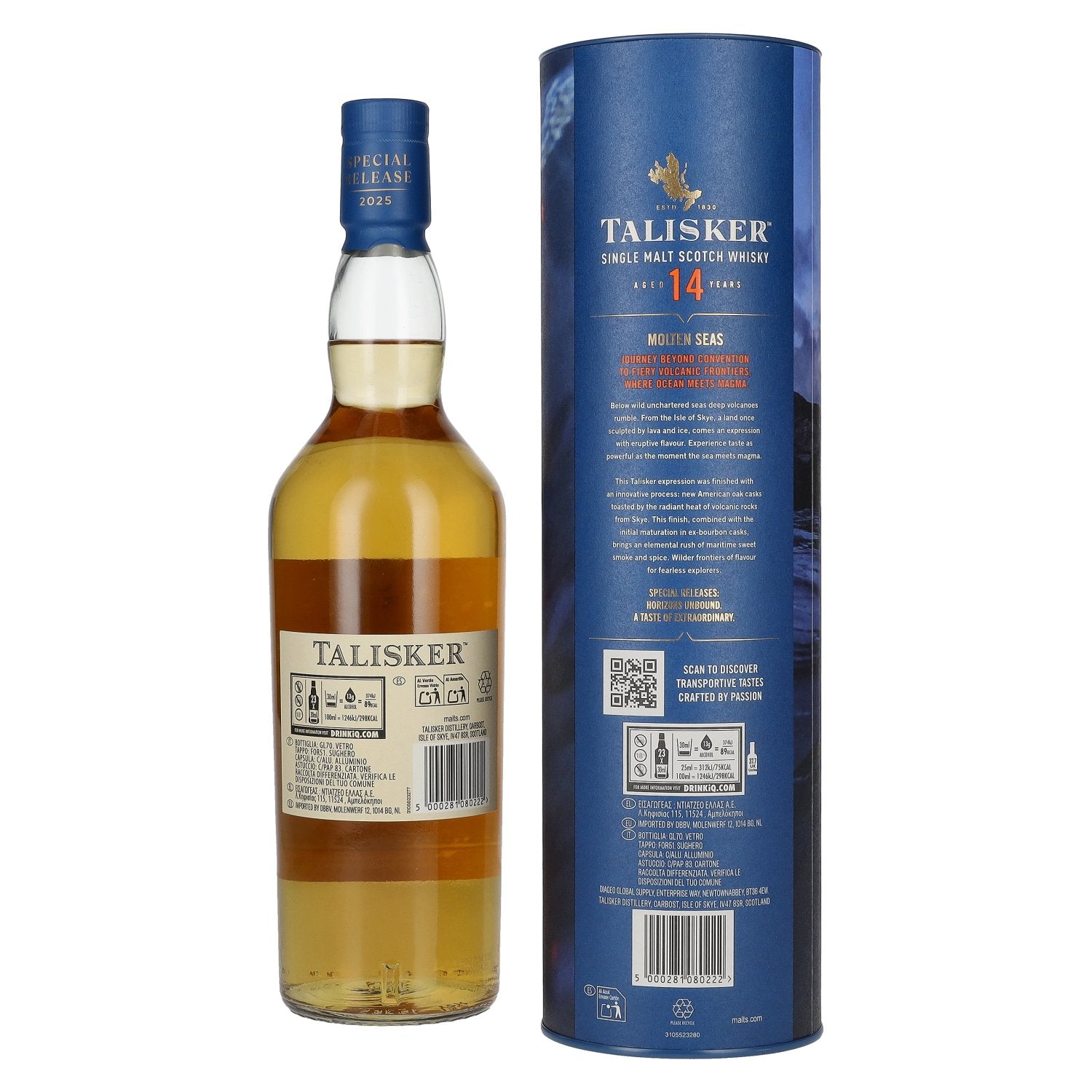 Talisker 14 Years Old MOLTEN SEAS Single Malt Special Release 2025 53,9% Vol. 0,7l in Geschenkbox