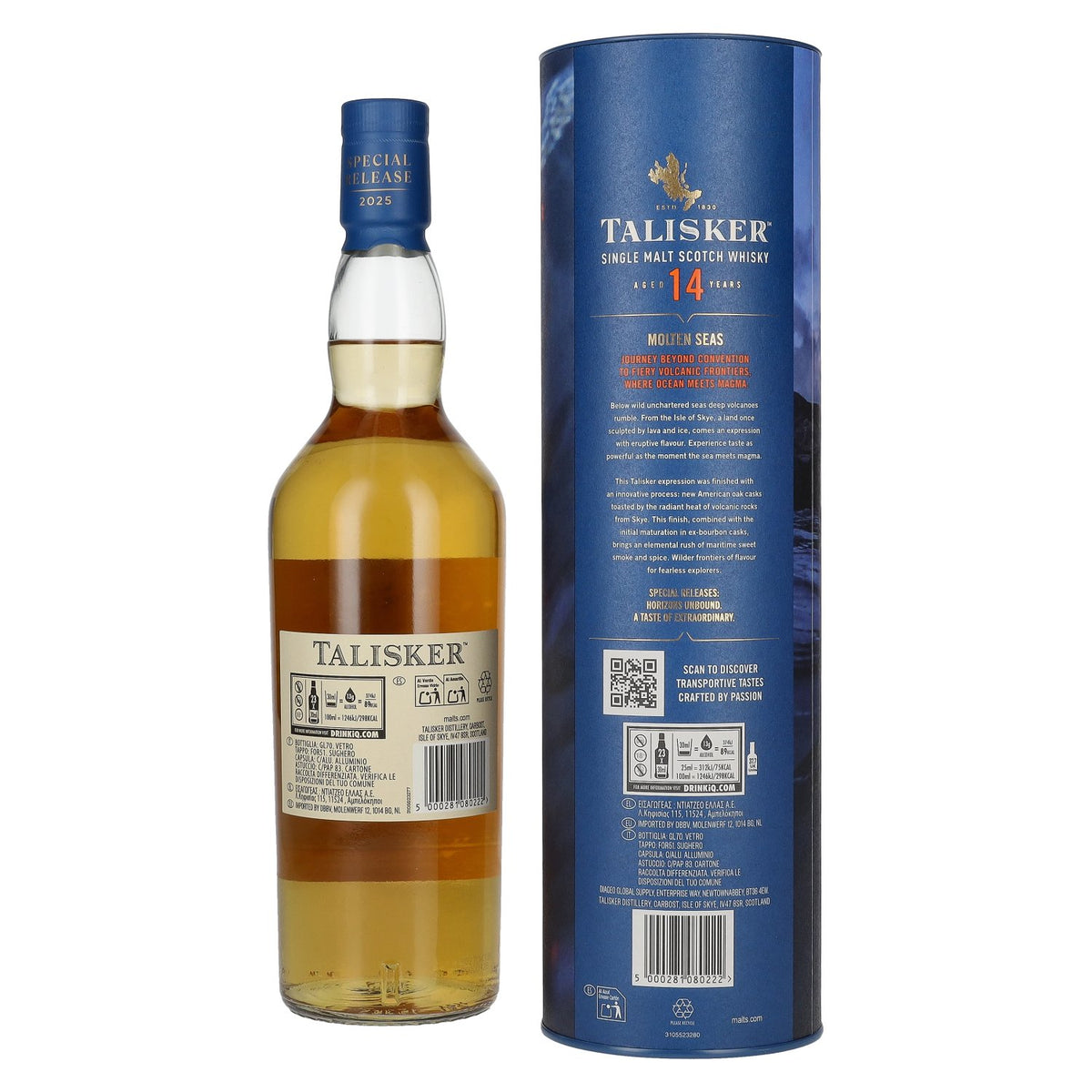 Talisker 14 Years Old MOLTEN SEAS Single Malt Special Release 2025 53,9% Vol. 0,7l in Geschenkbox