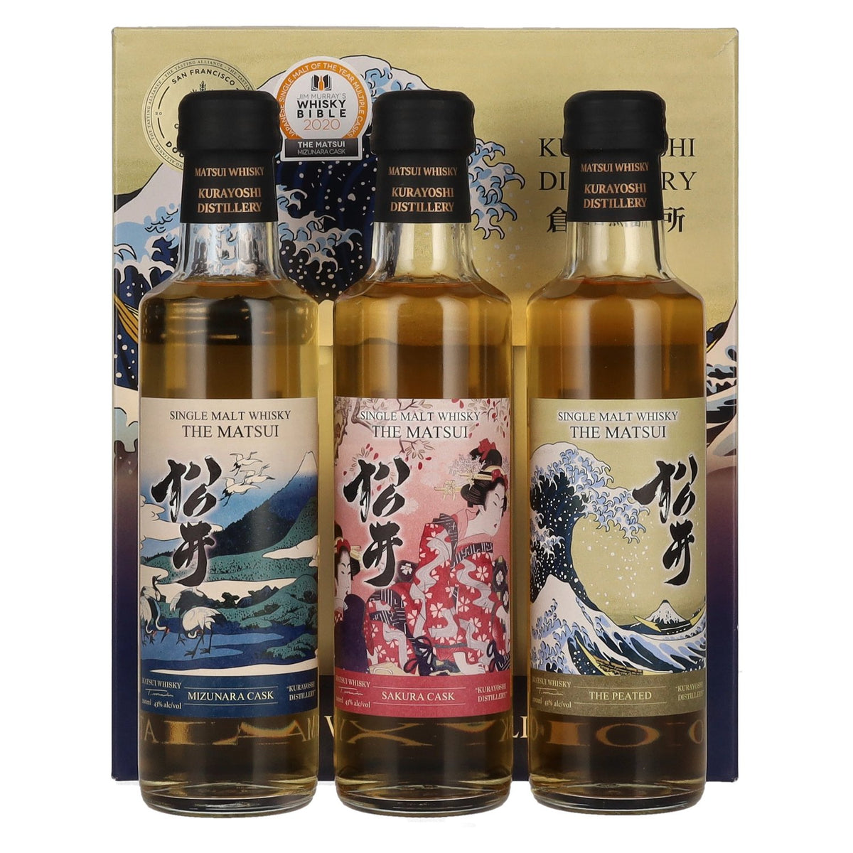 Matsui Whisky THE MATSUI Whisky Collection 43% vol. 3 x 0,2 l in geschenkverpakking
