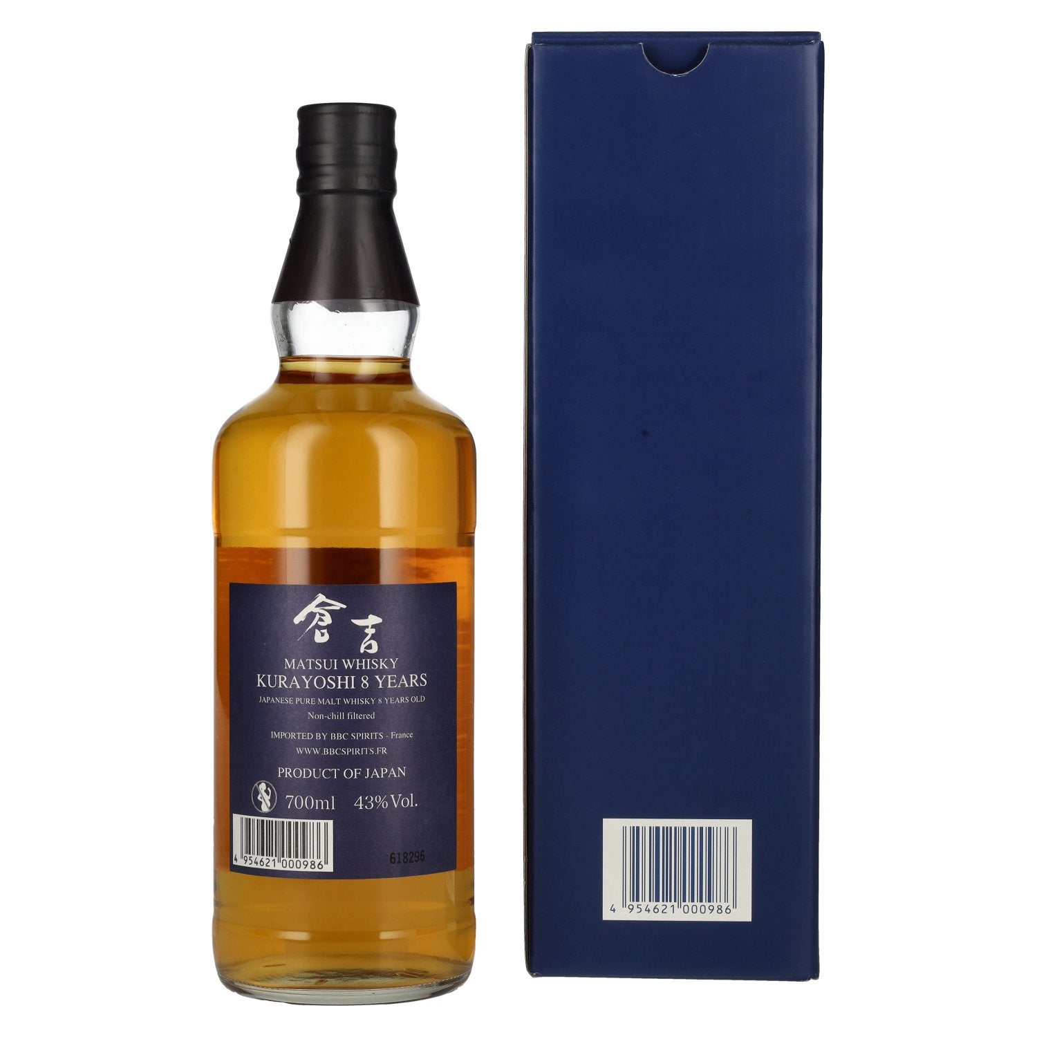 Matsui Whisky THE KURAYOSHI 8 Years Old Pure Malt Whisky 43% Vol. 0,7l in gift box