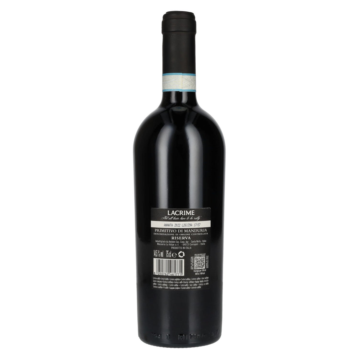 Lacrime Primitivo di Manduria Riserva 2022 14.5% ABV 0.75 l