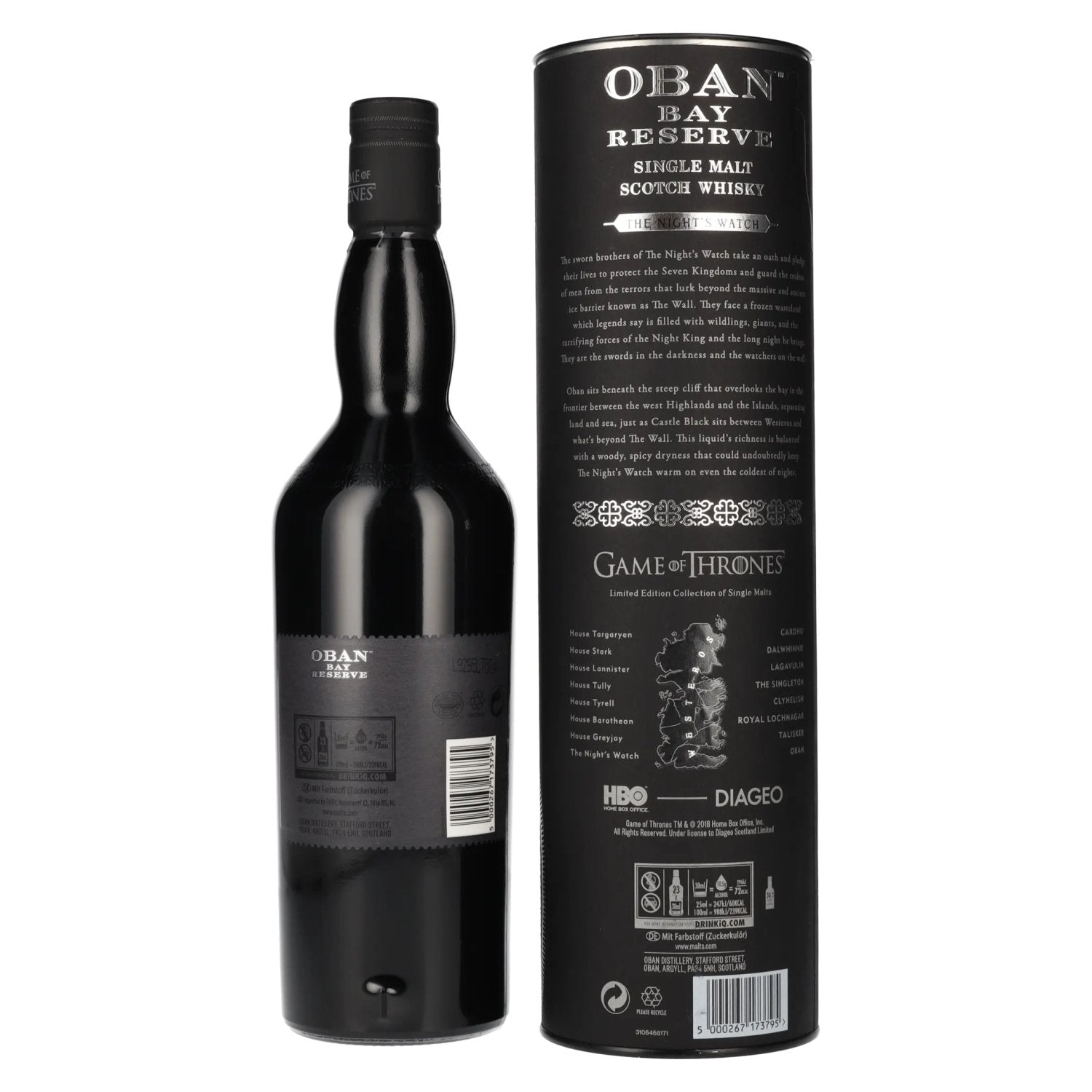 Oban Bay Reserve GAME OF THRONES The Night's Watch 43% Vol. 0,7l in gift box