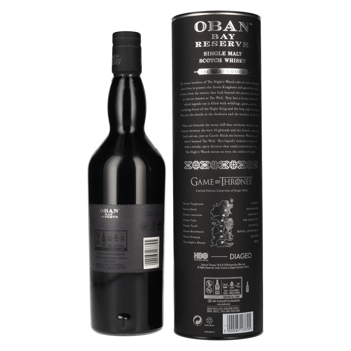Oban Bay Reserve GAME OF THRONES The Night's Watch 43 % vol. 0,7 l dans un coffret cadeau