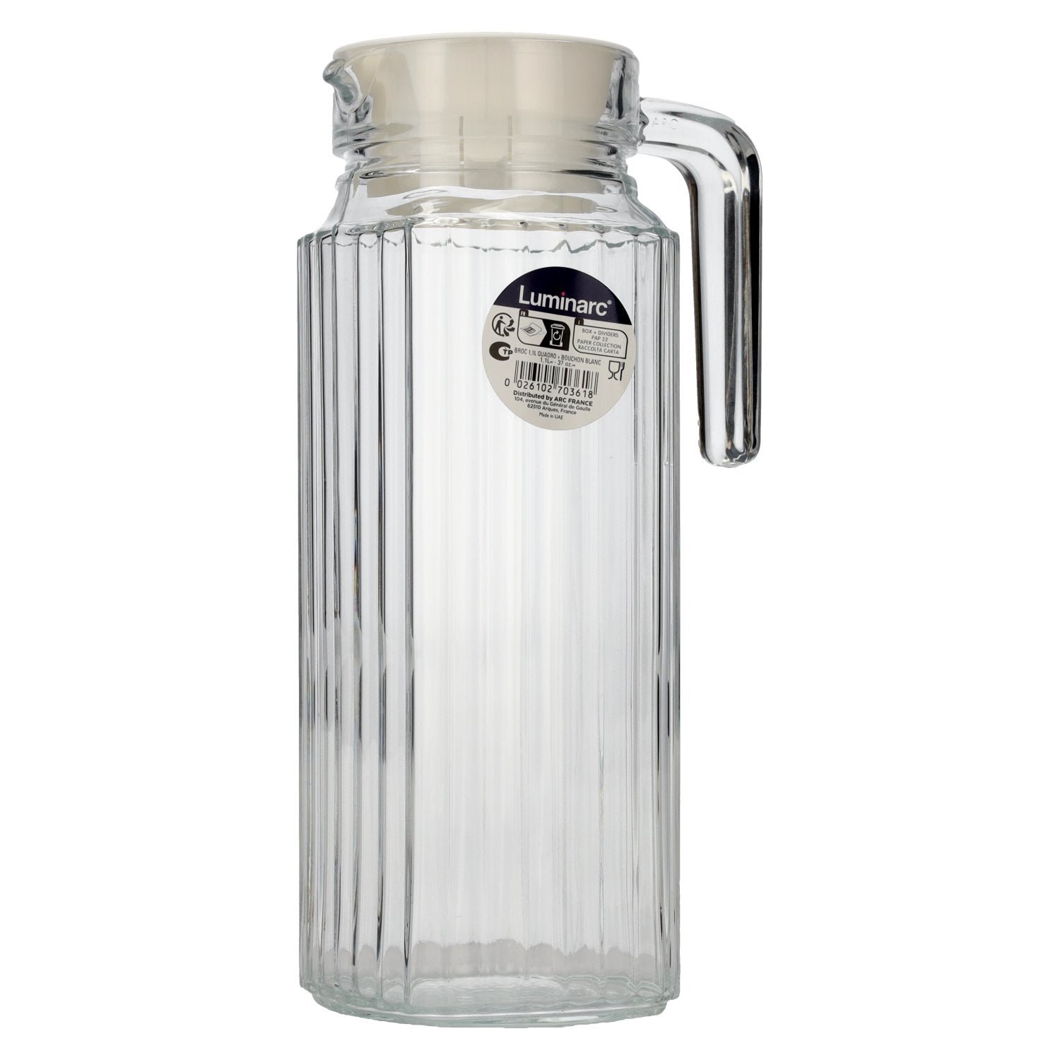 Luminarc QUADRO pichet à eau 1,2l
