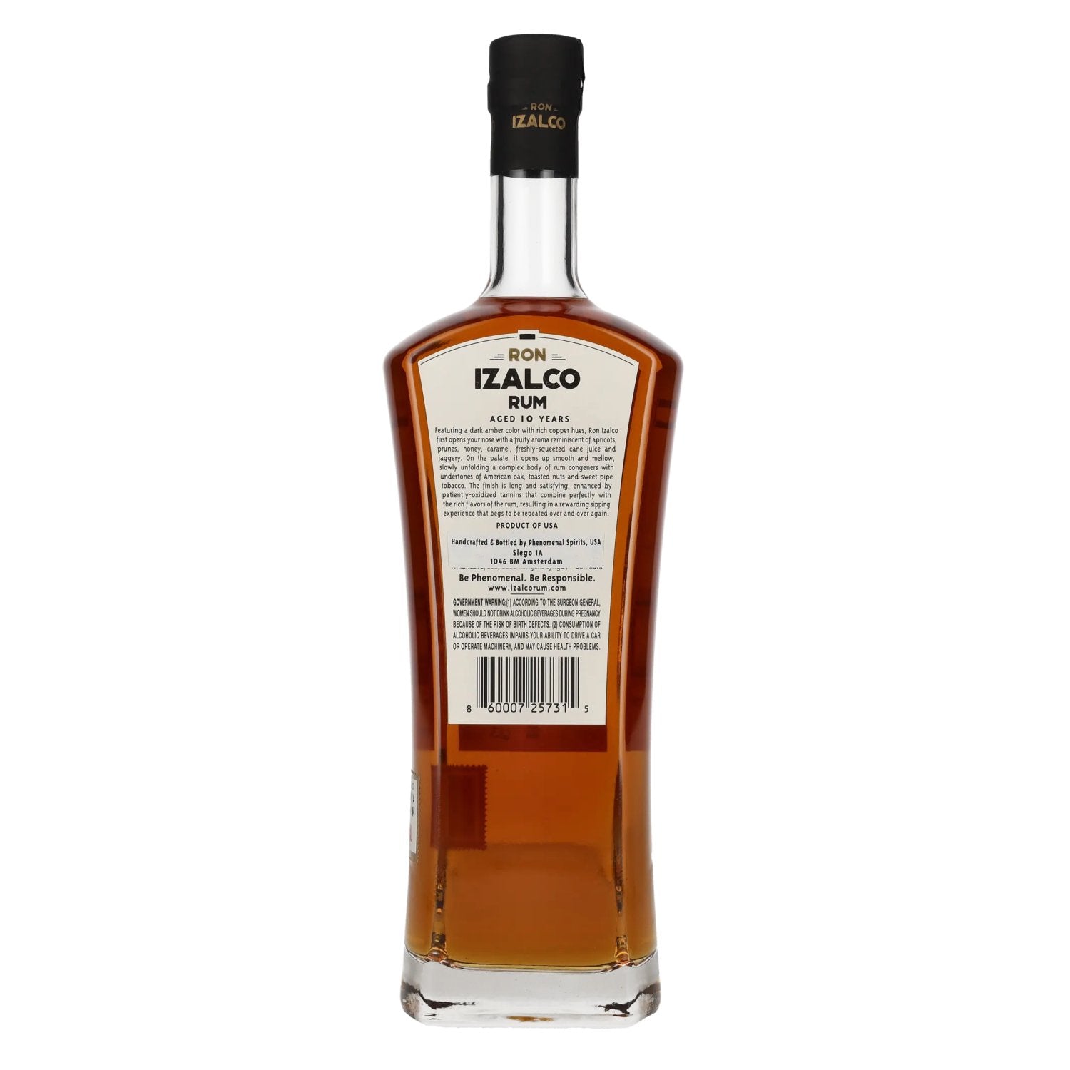 Ron Izalco Gran Reserva 10 Años Rum CASK-STERKTE 60,3% Vol. 0,7l