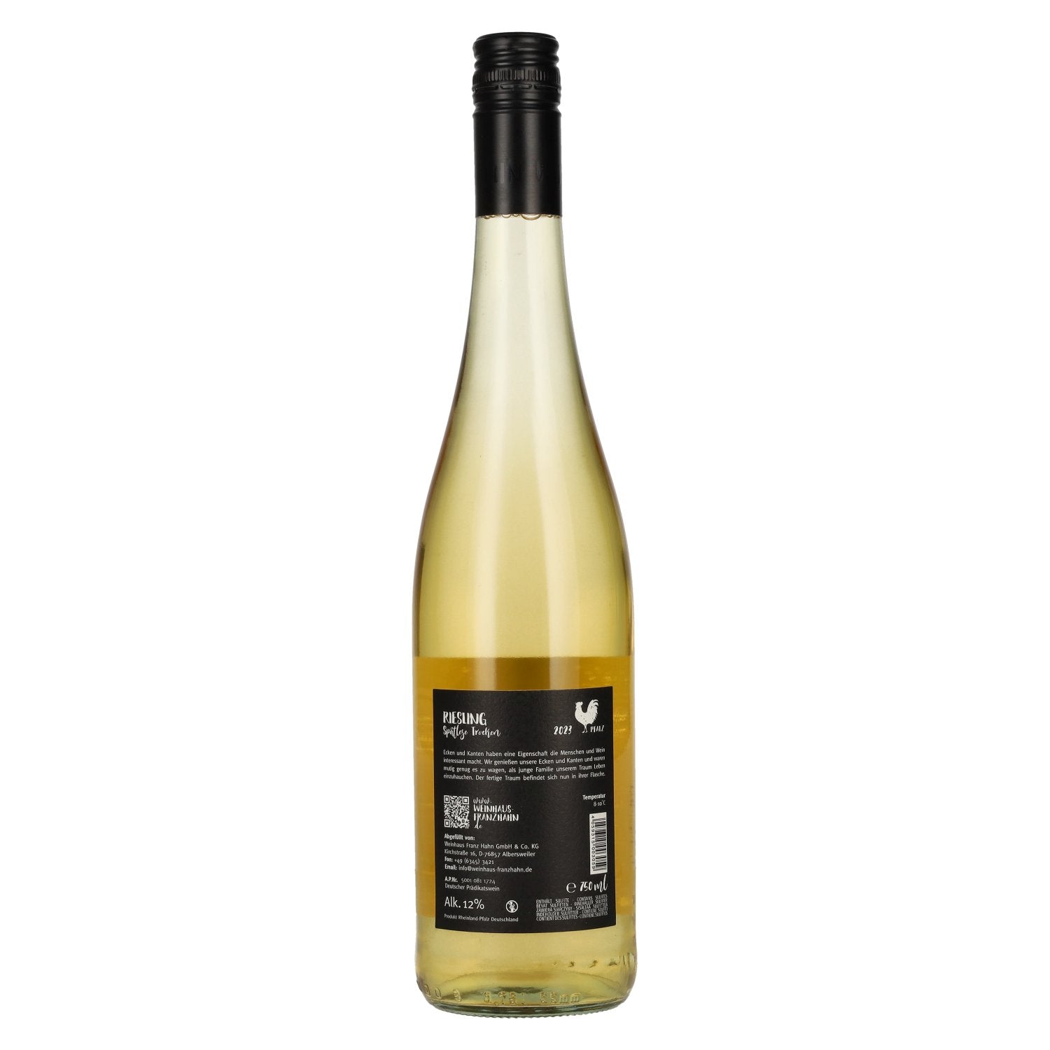 Franz Hahn Riesling Vendanges Tardives 2023 12% Vol. 0,75l
