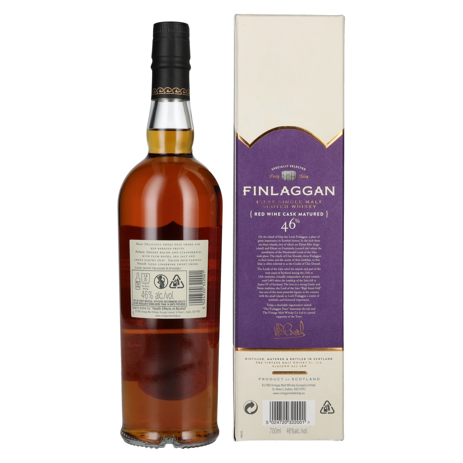 Finlaggan RED WINE CASK MATURED Islay Single Malt Whisky 46% Vol. 0,7l in Geschenkbox