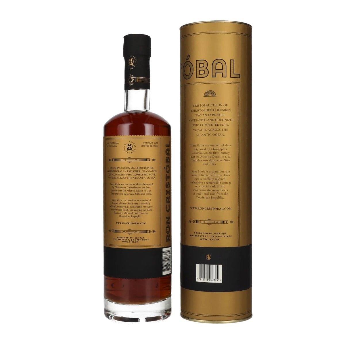 Ron Cristóbal Santa Maria Limited Edition Vintage 2009 45% ABV 0.7l in a gift box