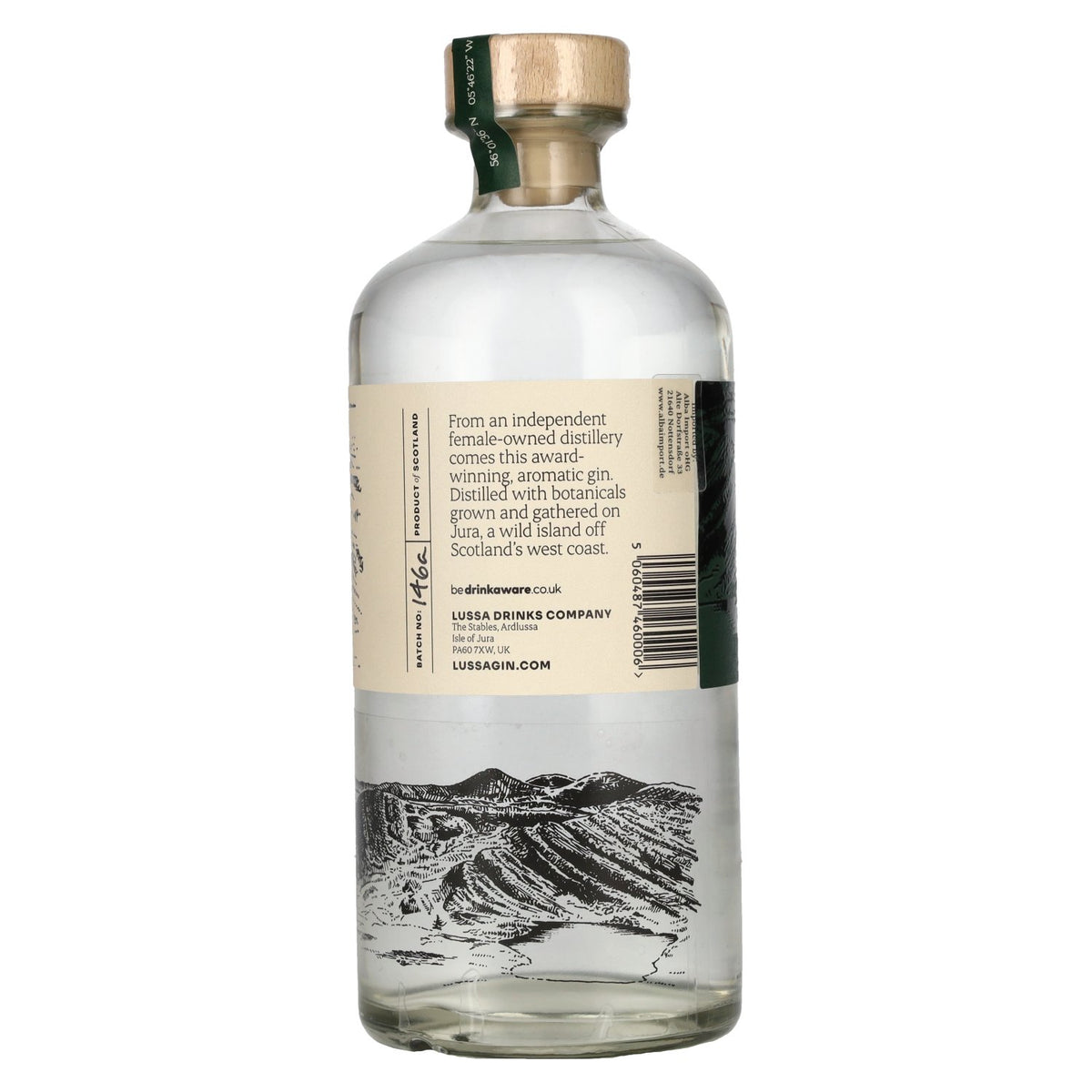 Lussa Gin Isle of Jura 42% ABV 0.7l