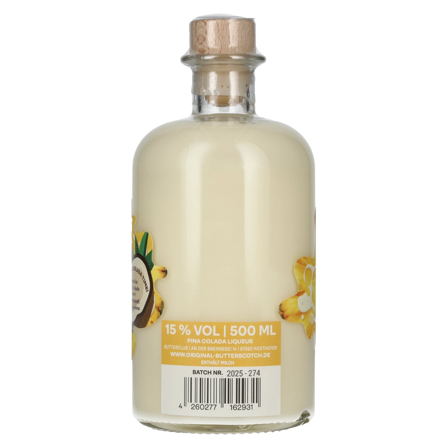 Butterscotch Pina Colada Likeur Zomereditie 15% Vol. 0,5l