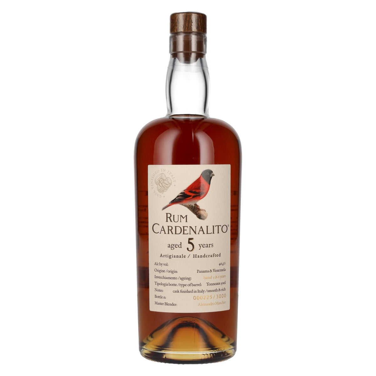 Cardenalito 5-Year-Old Handcrafted Rum 40.3% vol. 0.7 l