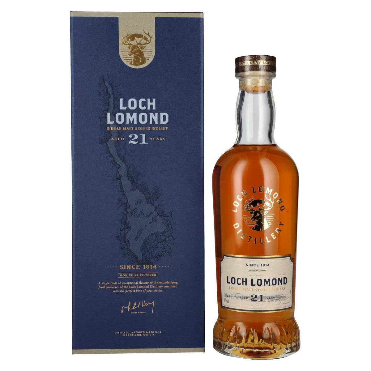 Loch Lomond 21 ans d'âge, single malt, 46 % vol., 0,7 l, dans un coffret cadeau