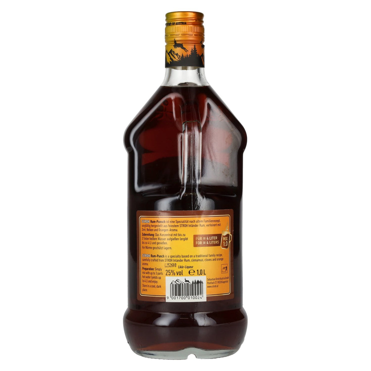 Stroh Rum Punsch 25% vol. 1 l