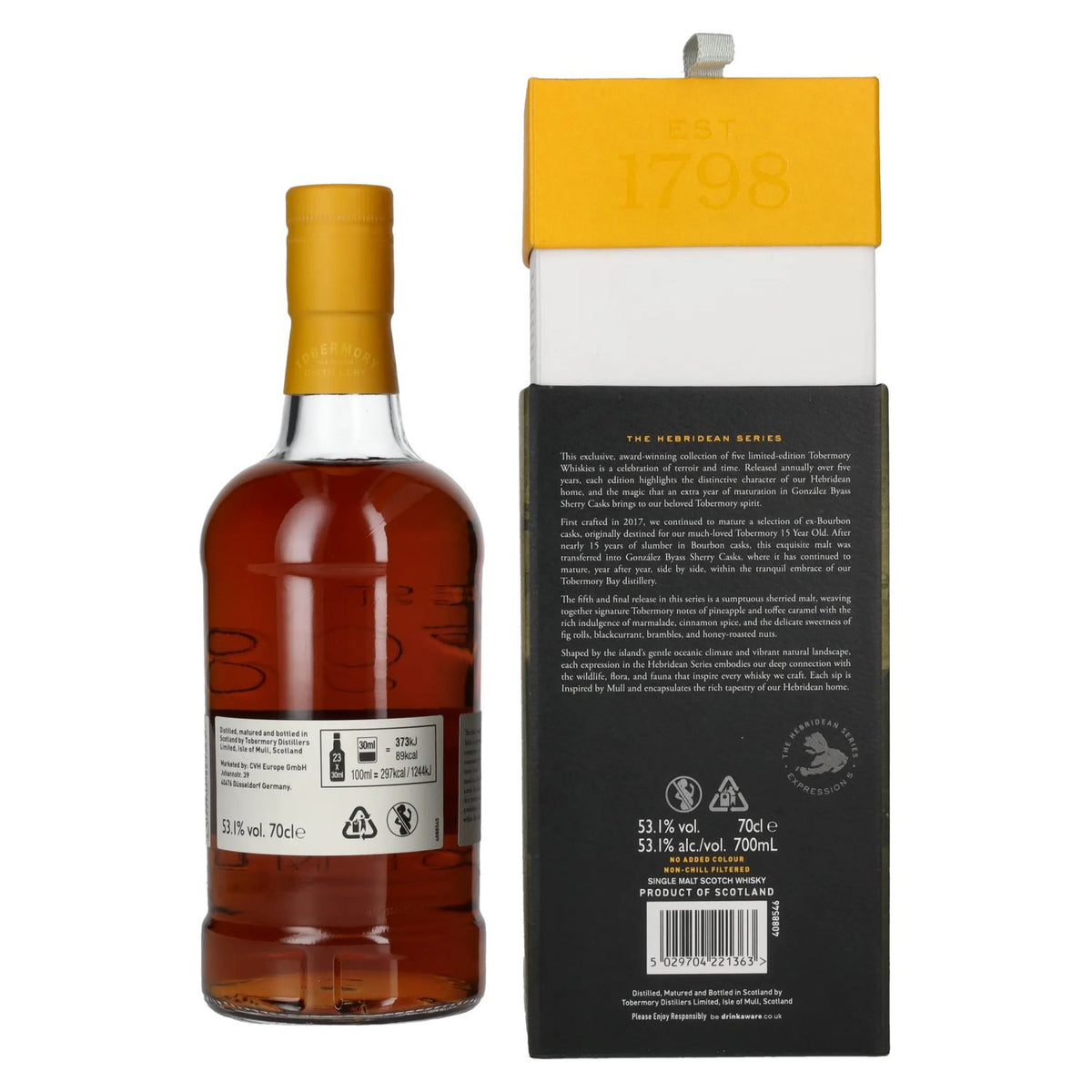 Tobermory 27 Years Old EXPRESSION 5 Single Malt Scotch Whisky 53.1% vol. 0.7 l in a gift box