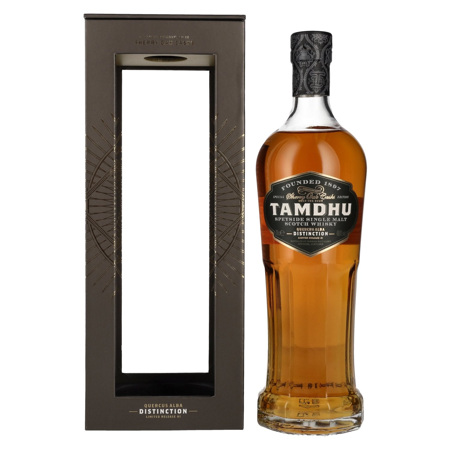Tamdhu DISTINCTION I Speyside Single Malt Scotch Whisky 48% Vol. 0,7l in geschenkverpakking