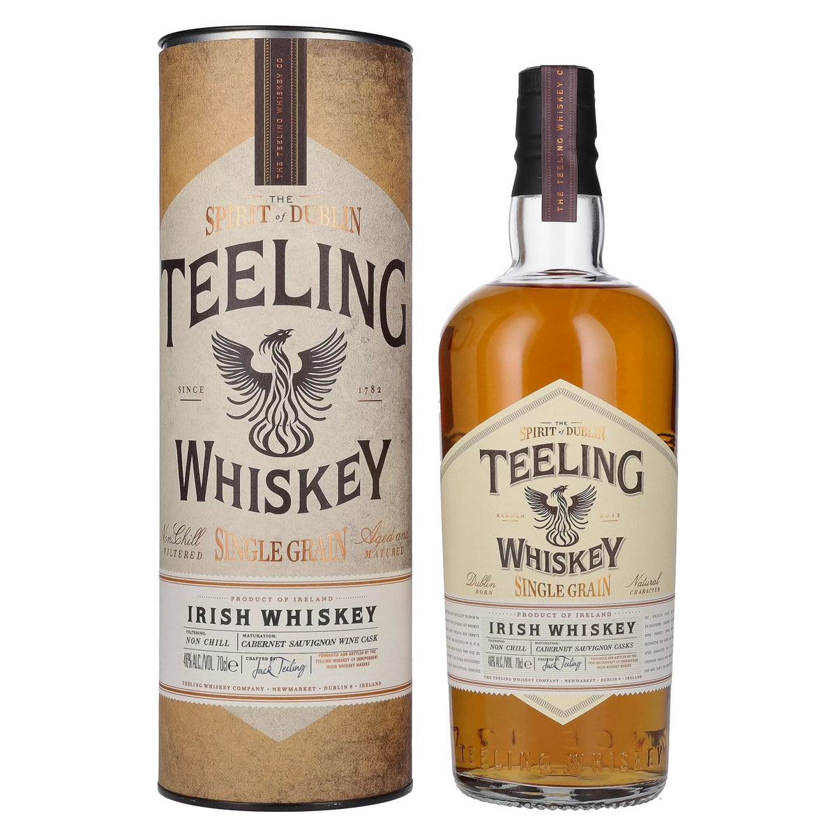 Teeling Whiskey SINGLE GRAIN Irish Whiskey Wine Cask 46% ABV 0.7l in a gift box