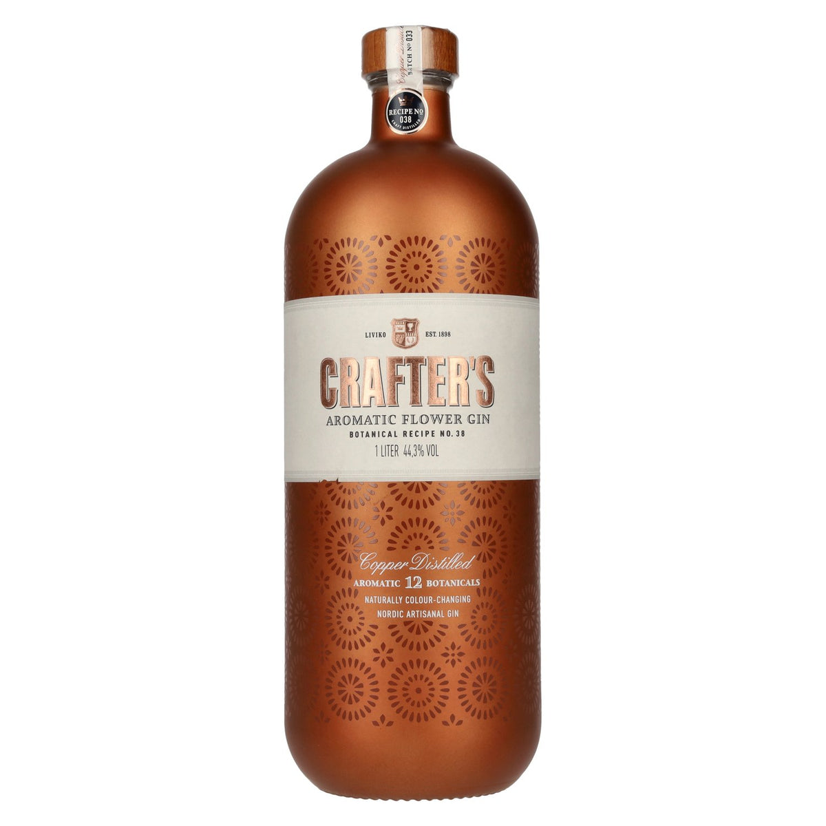 Crafter's Aromatic Flower Gin 44.3% ABV 1 litre