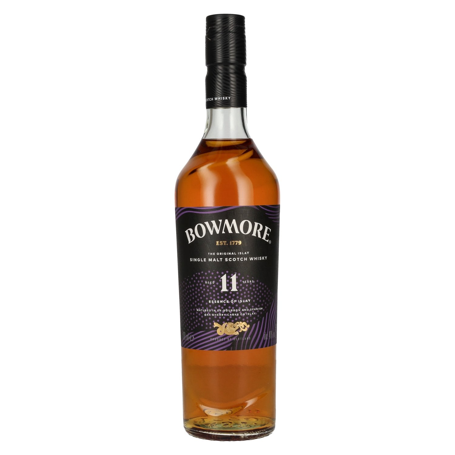 Bowmore 11 ans d'âge ESSENCE OF ISLAY Édition exclusive pour les voyages 40 % vol. 0,7 l