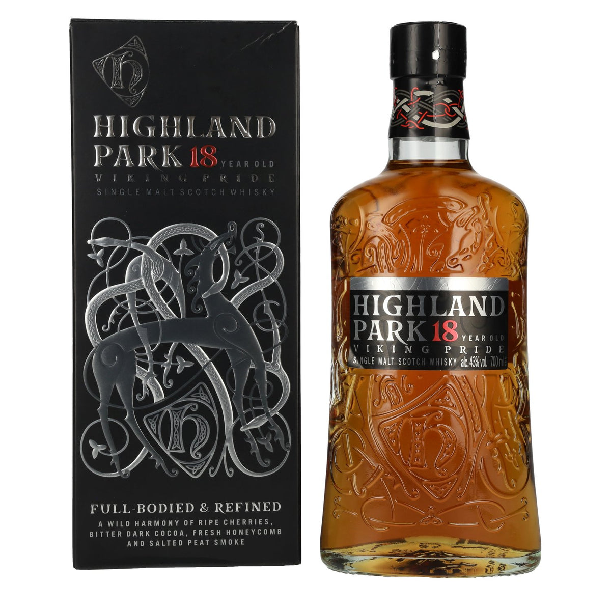 Highland Park 18 ans d'âge VIKING Travel, whisky single malt écossais, 43 % vol., 0,7 l, dans un coffret cadeau