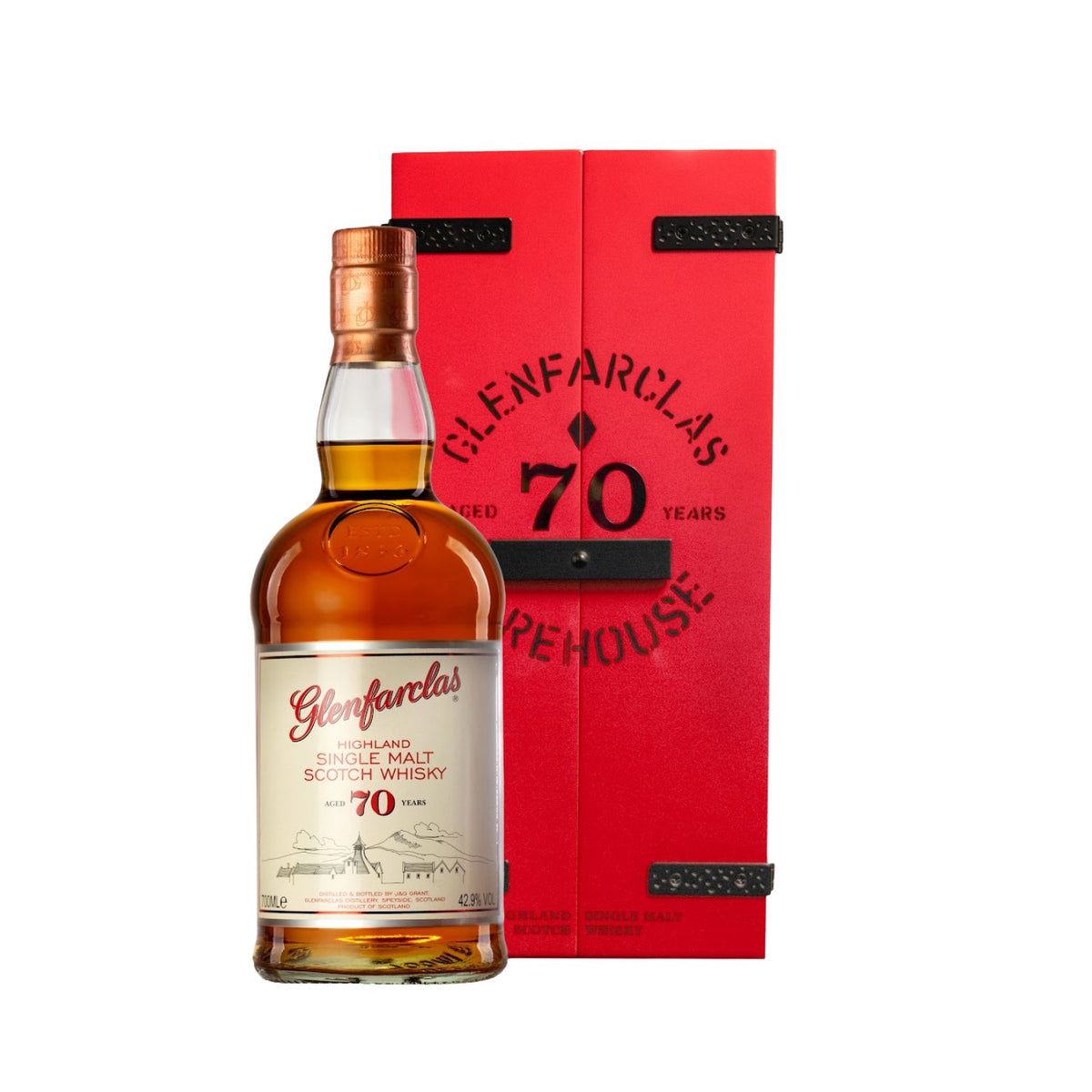 Glenfarclas 70 Years Old Highland Single Malt Scotch Whisky 42,9% Vol. 0,7l in Geschenkbox