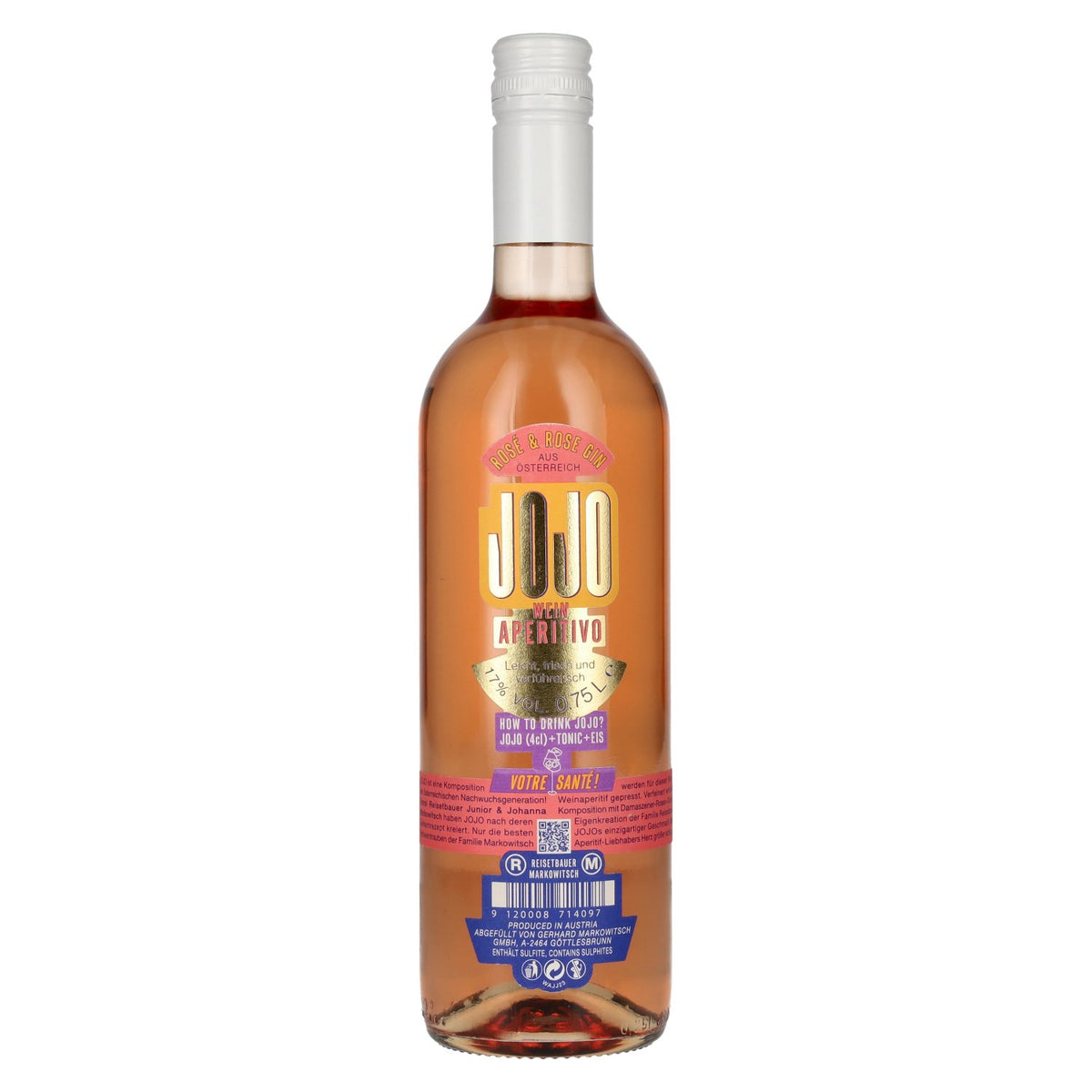 JOJO Wine Aperitivo Reisetbauer x Markowitsch 17% ABV 0.75l
