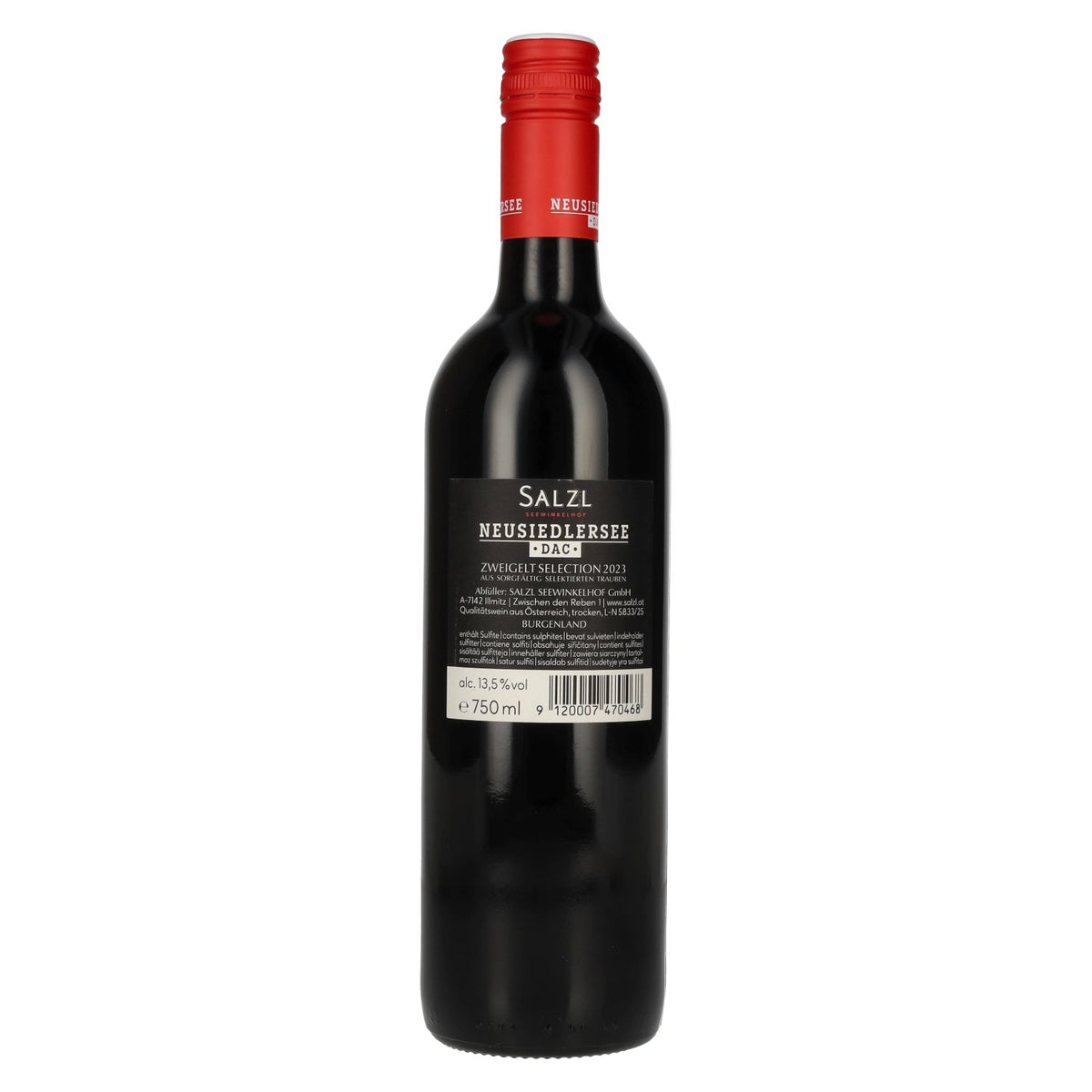 Salzl Zweigelt Selection Neusiedlersee DAC 2023 13.5% ABV 0.75l
