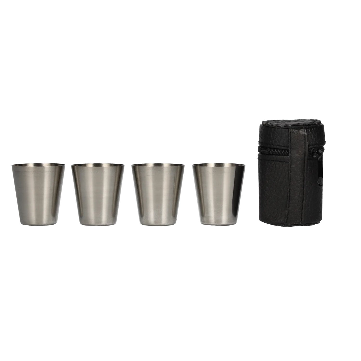 Jack Daniel's Shot Cups in Kunstledertasche