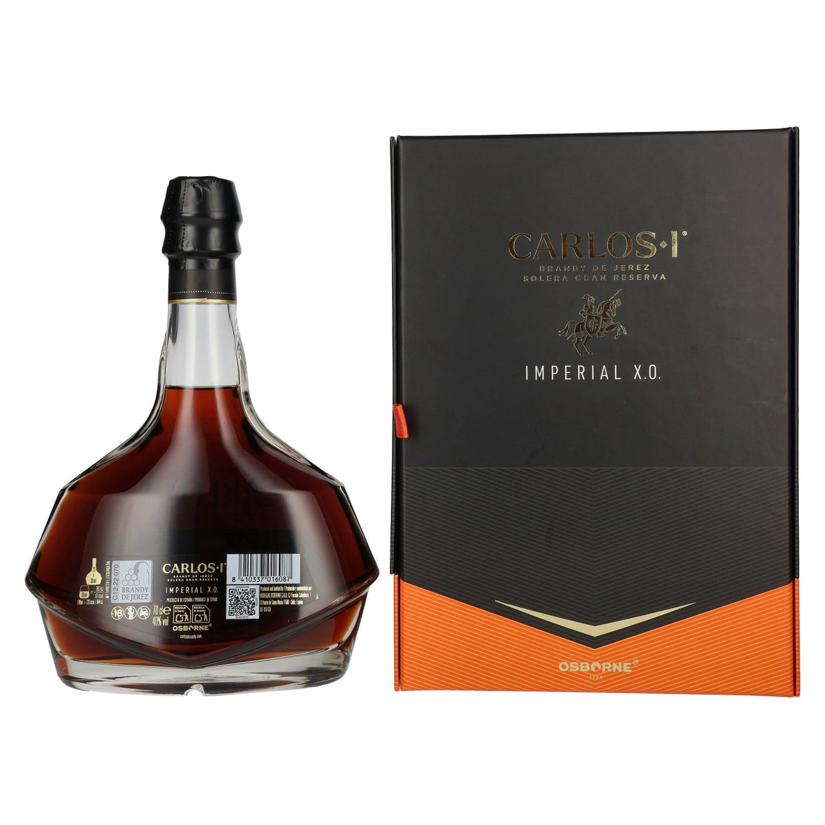 Brandy Carlos I Imperial X.O. Solera Gran Reserva Brandy de Jerez 40% vol. 0.7 l in a gift box